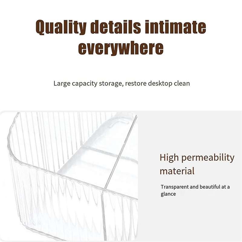 Desktop Storage Box Stationery Sundries Sorting Box Frame Transparent Simple Storage Rack Ins Style