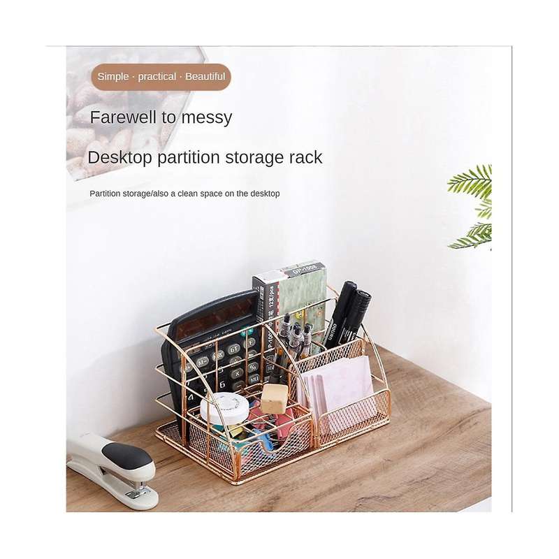 Desktop Student Wrought Iron Stationery Storage Rack Pen Paper Hardware Desktop Rack