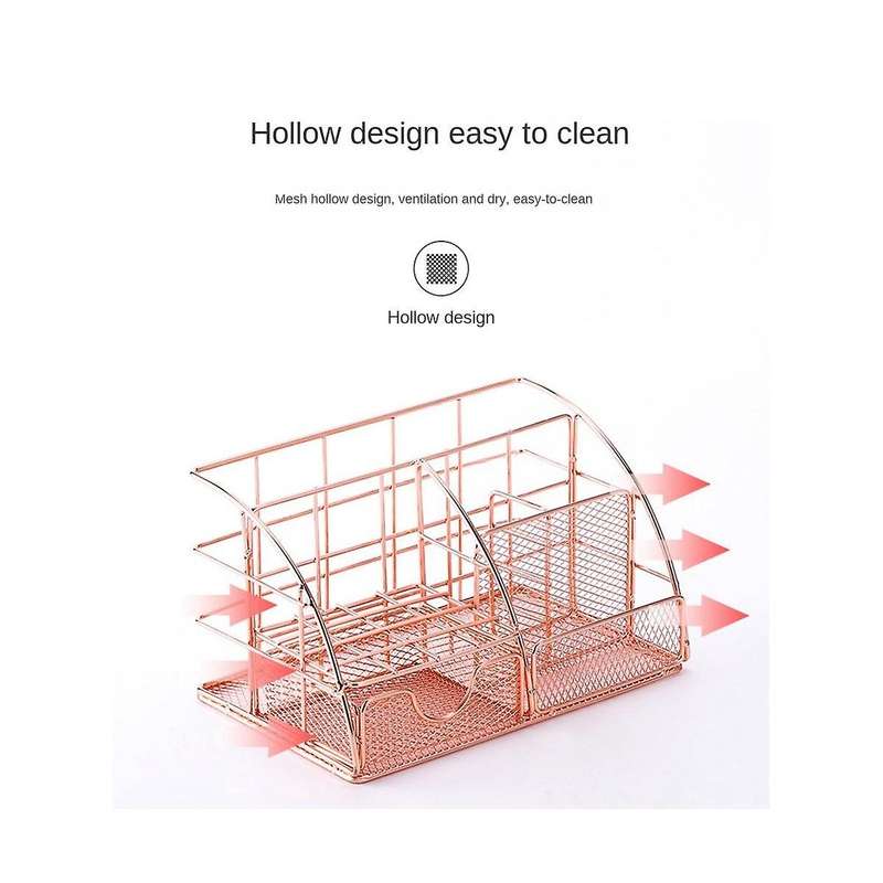 Desktop Student Wrought Iron Stationery Storage Rack Pen Paper Hardware Desktop Rack