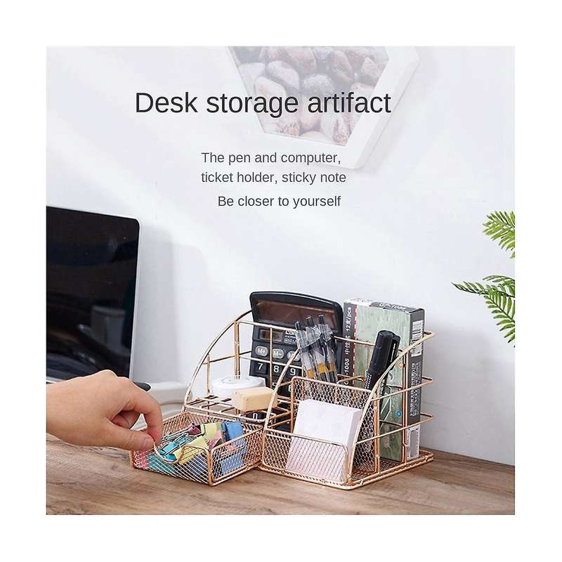 Desktop Student Wrought Iron Stationery Storage Rack Pen Paper Hardware Desktop Rack