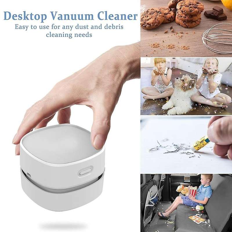 Desktop Vacuum Cleaner Mini Vacuum Cleaner USB Rechargeable High Suction Durable for Desktop Drawer