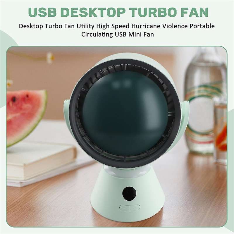 Desktop Turbo Fan Utility High Speed Hurricane Violence Portable Circulating USB Mini Fan