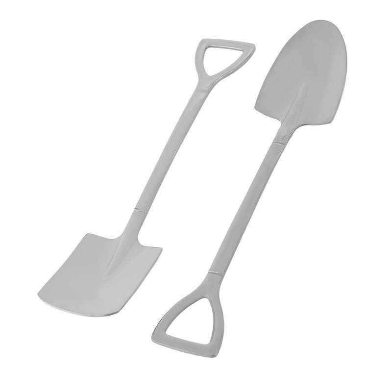 Dessert Spoons Set Shovel Shaped Stainless Steel Spoons Steel Tea Coffee Sugar Spoon Ice Cream Dess