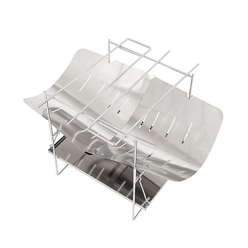 Detachable Bbq Grill Fire Pit Outdoor Camping Equipment, Folding Campfire Grill, Folding Stainless S