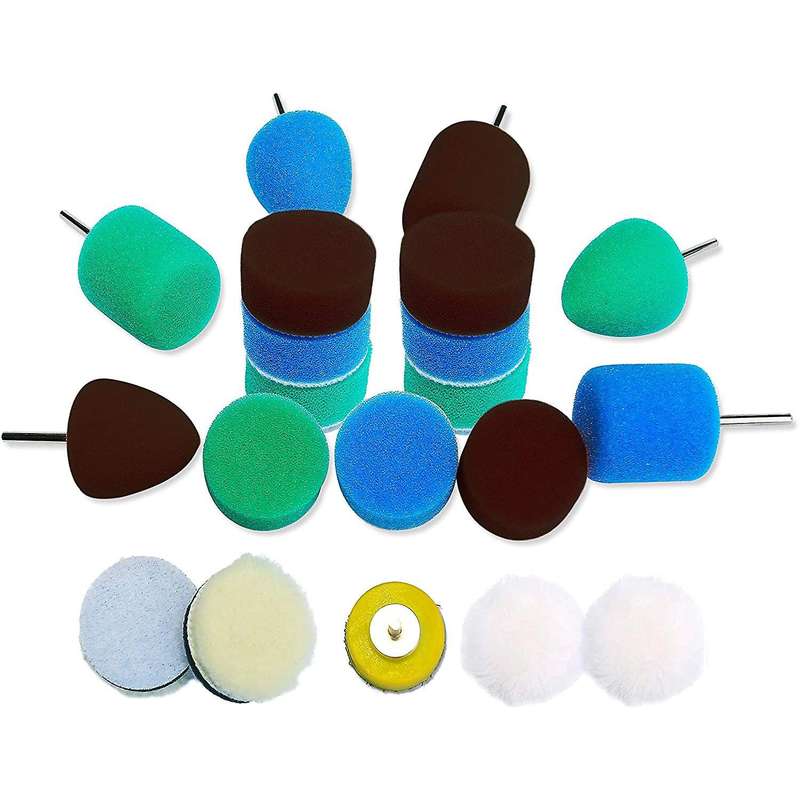 Detail Polisher Pad,Buffing Pad Kit for Mini Polisher Electric Drill Tool,Polishing Pad for Small Ar