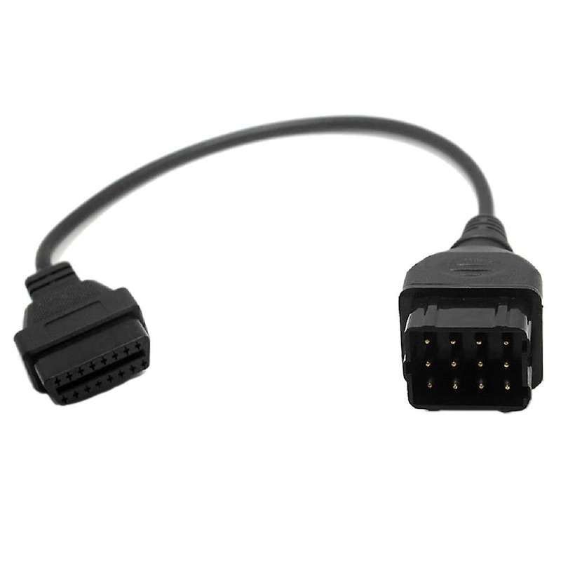 Diagnostic Cable OBD2 Connector 12 Pin to 16 Pin Adapter Car Accessories Extension for