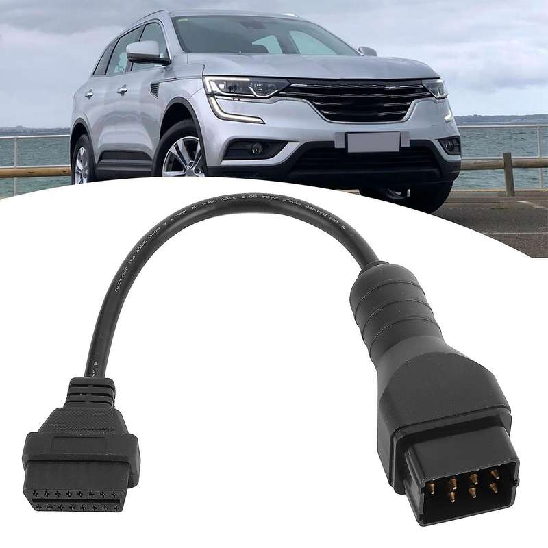 Diagnostic Cable OBD2 Connector 12 Pin to 16 Pin Adapter Car Accessories Extension for
