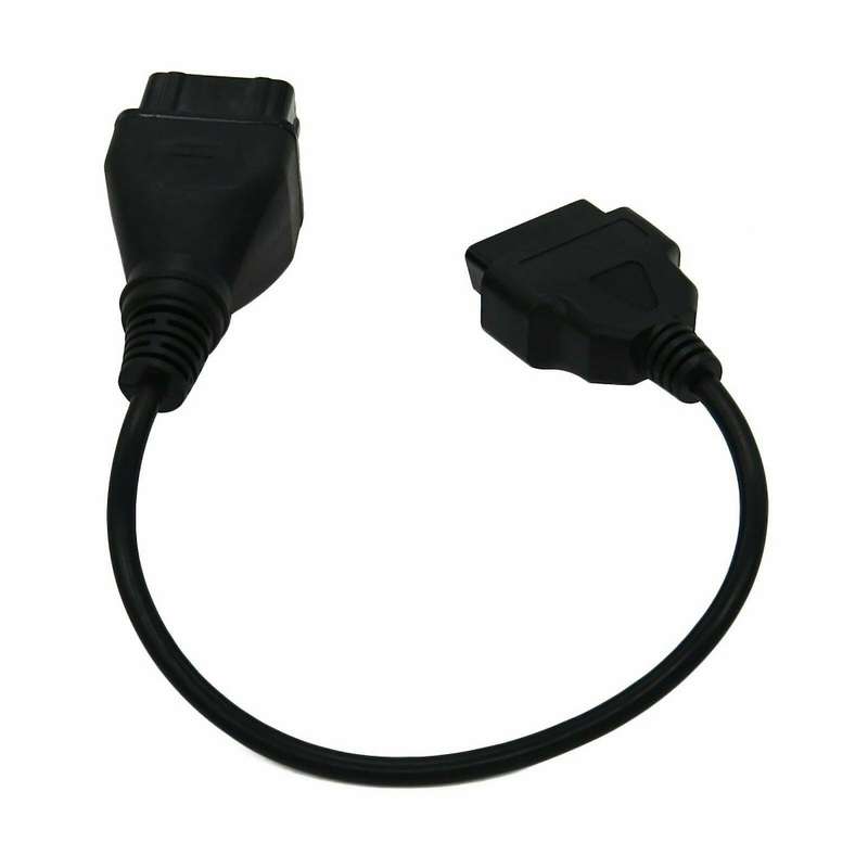 Diagnostic Cable OBD2 Connector 12 Pin to 16 Pin Adapter Car Accessories Extension for