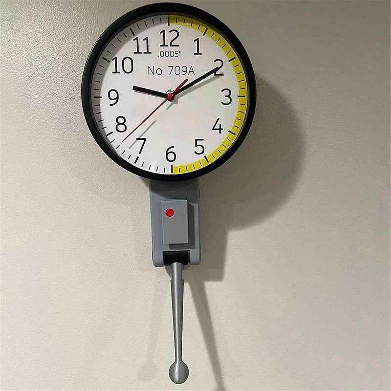 Dial Indicator Wall Clock Great Gift for Mechanical Engineers Dial Wall Clock