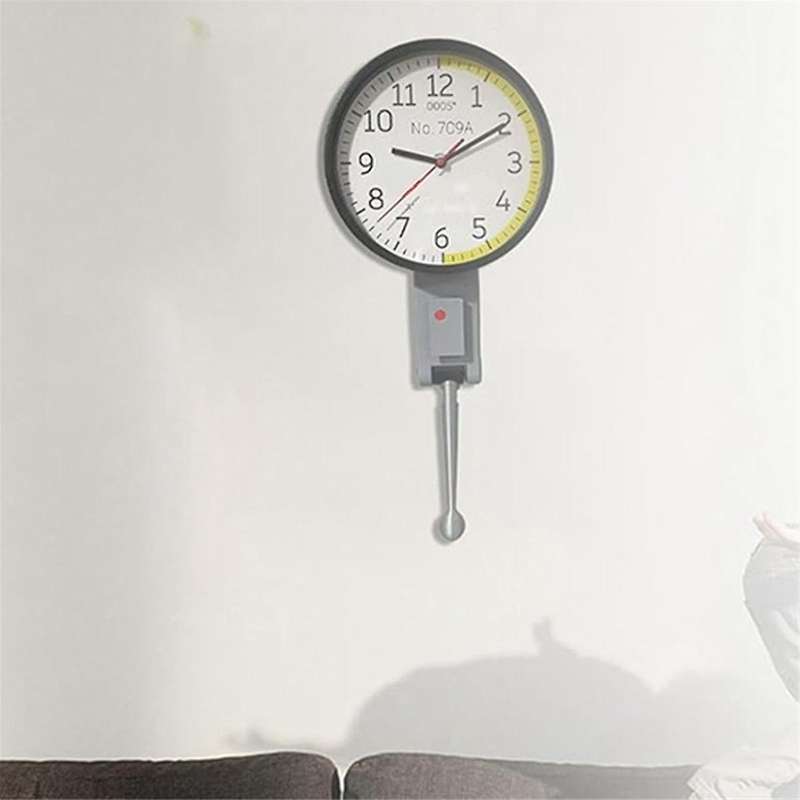 Dial Indicator Wall Clock Great Gift for Mechanical Engineers Dial Wall Clock