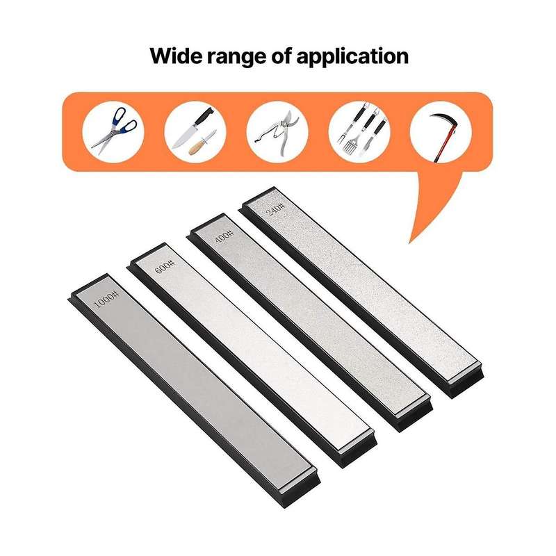 Diamond Sharpening Plate Set 4 Pcs Grit 240/400/600/1000 Knife Sharpener Stone,knife Sharpening Sto