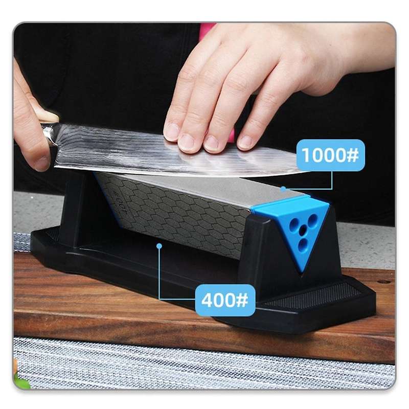 Diamond Sharpening Stone 3 Side Grit 400/1000/2000 Industrial Diamond & Ceramic Whetstone Knife Shar