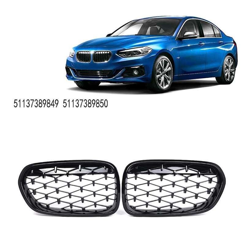 Diamond Grille Front Kidney Grille Grill Replacement for 1 Series F52 Sedan 2016-2021 51137389849 51