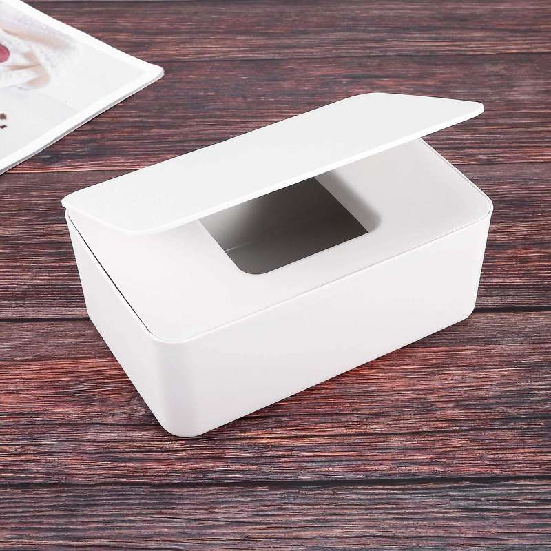 Diaper Wipes Dispenser Wipes Holder, Wipes Tissue Case Keeps Wipes Tissue Wipes Container with Lid