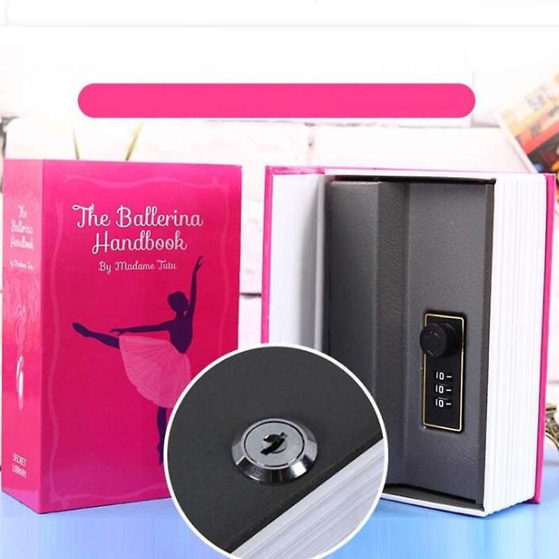 Dictionary Book Safe Box, Safe with 3 Digital Combination Lock, Anti-Theft Safe Secret Box, (Blue)