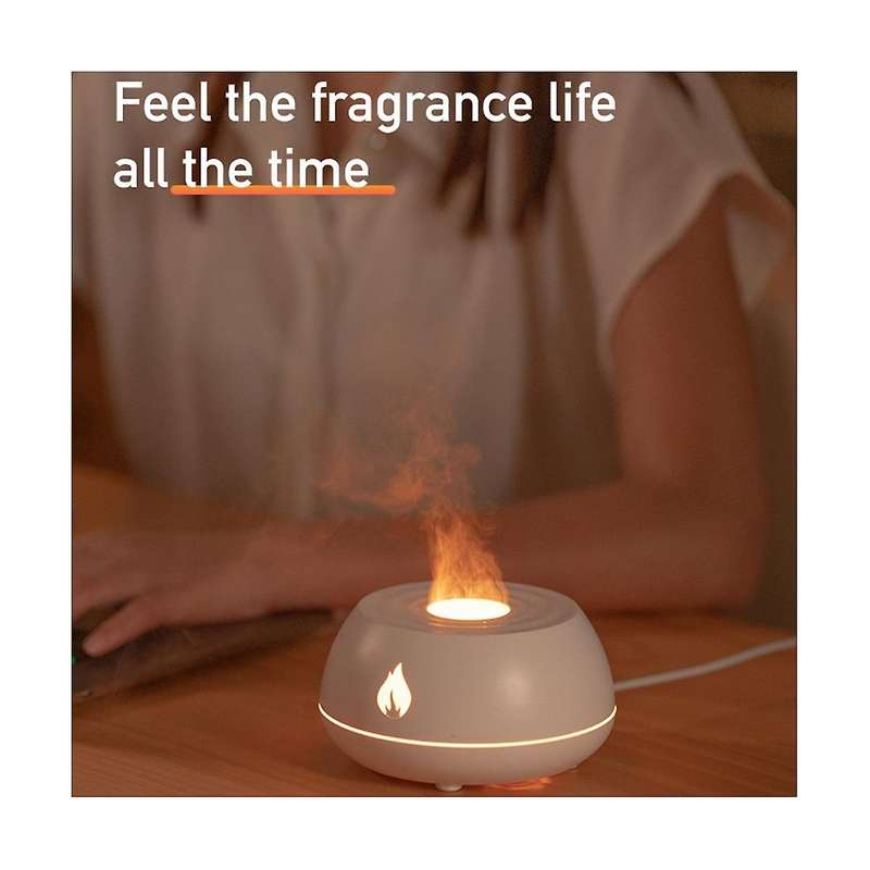 Diffuser Air Humidifier Home Ultrasonic Maker Fogger Essential Oil Difusor Color Lamp Purifier Bla