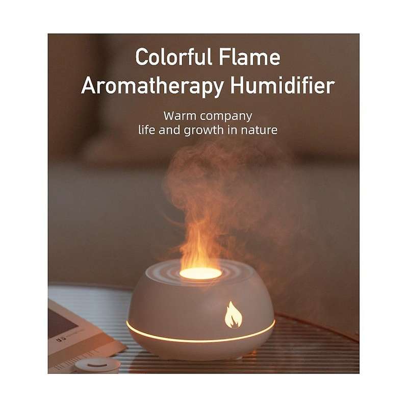Diffuser Air Humidifier Home Ultrasonic Maker Fogger Essential Oil Difusor Color Lamp Purifier Bla