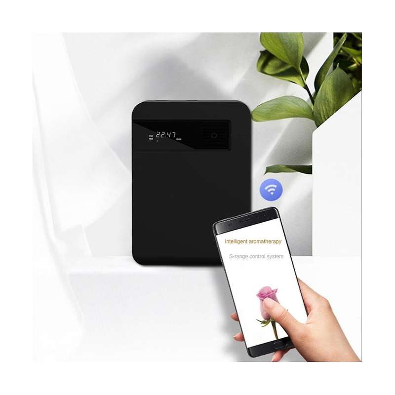 Diffuser Home Diffuser Hotel Wifi/bluetooth Diffuser Smart Essential Oil Machine Eu Plug Black