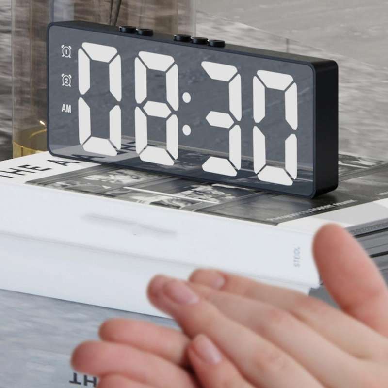Digital (Powered By Battery) or USB Powered Table Clock Snooze Night Mode 12/24H Electronic LED Clo