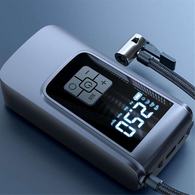 Digital Display Air Compressor Tire Inflator Cordless for Car Bicycle Tire Air Pump Portable Inflat