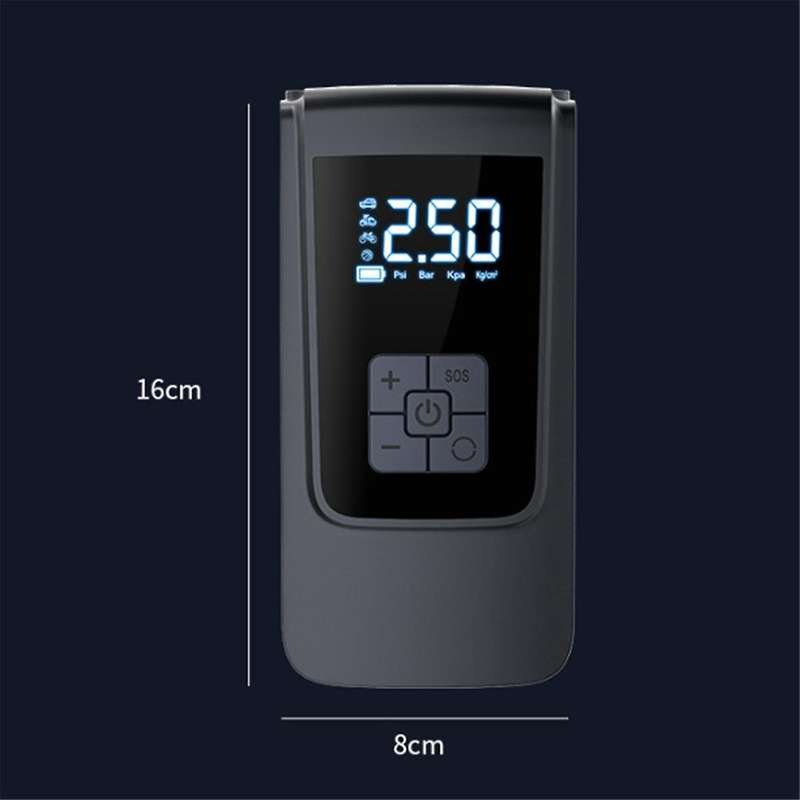 Digital Display Air Compressor Tire Inflator Cordless for Car Bicycle Tire Air Pump Portable Inflat