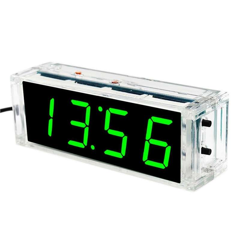 Digital Clock Kit Light Control 1 Inch LED Digital Tube 51 Microcontroller Electronic Clock DIY Part