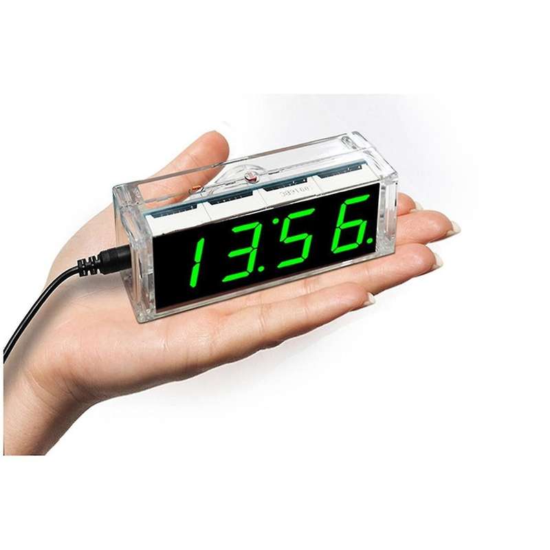 Digital Clock Kit Light Control 1 Inch LED Digital Tube 51 Microcontroller Electronic Clock DIY Part