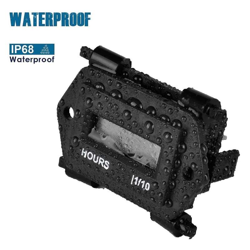 Digital Hour Meter for Lawn Mower Generator Motocycle Farm Tractor Marine Compressor Outboards Chain