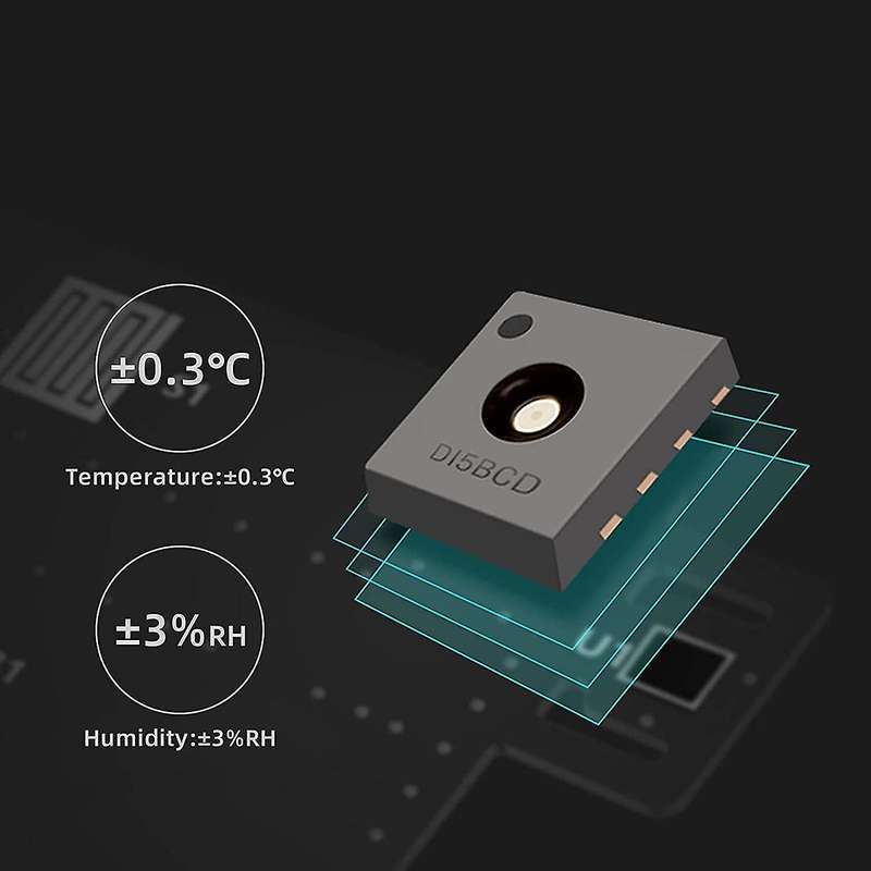 Digital Hygrometer Indoor Thermometer, Thermometer for Home HD E-Ink Screen Room Temperature Humidit