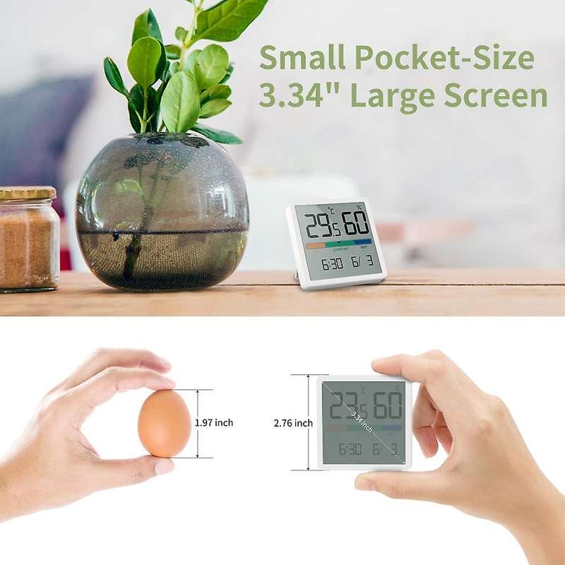 Digital -Hygrometer, Portable Indoor Thermometer-Hygrometer for Room Climate Control, Room Air Monit
