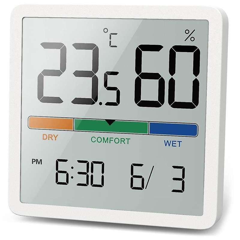 Digital -Hygrometer, Portable Indoor Thermometer-Hygrometer for Room Climate Control, Room Air Monit