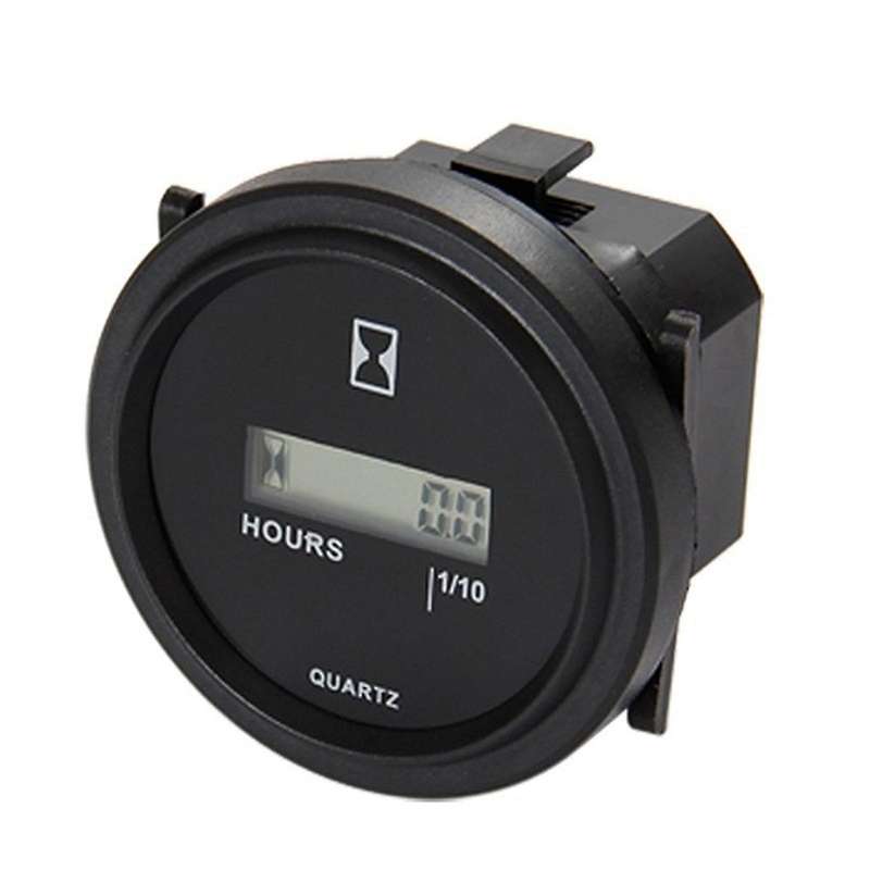 Digital Hour Meter Resettable Running Hours Data Storage for Lawn Mower Tractor Generator Golf Cart