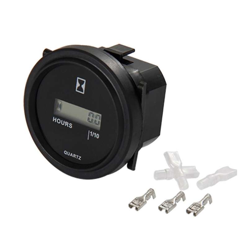 Digital Hour Meter Resettable Running Hours Data Storage for Lawn Mower Tractor Generator Golf Cart