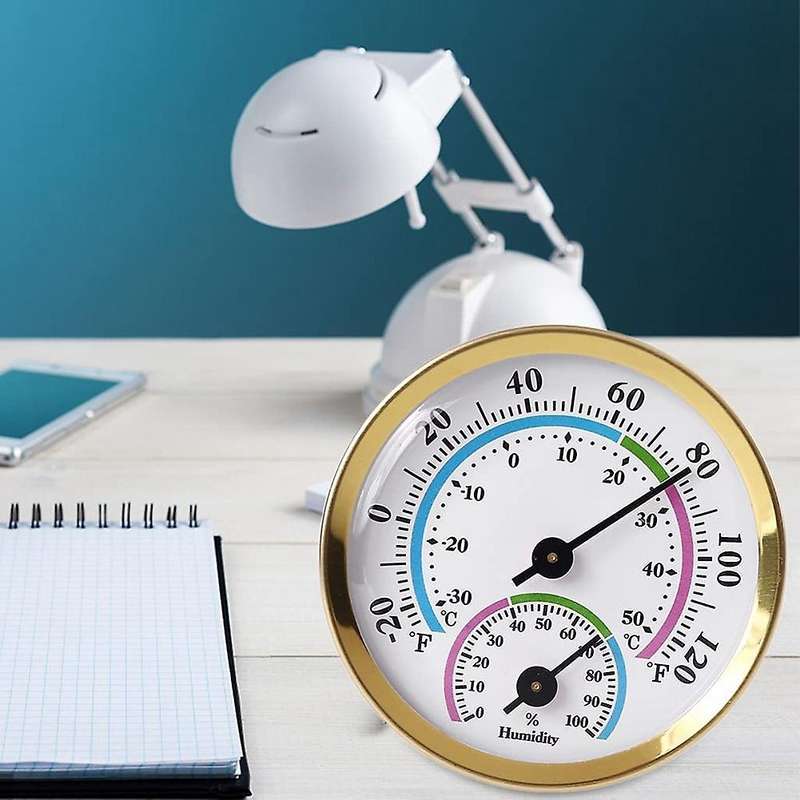 Digital Indoor Thermometer, Household Mini Durable Pointer Free Battery Home Temperature Humidity Mo