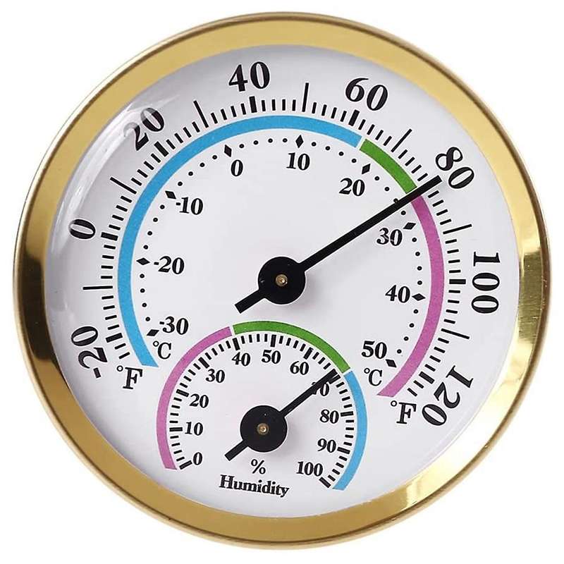 Digital Indoor Thermometer, Household Mini Durable Pointer Free Battery Home Temperature Humidity Mo