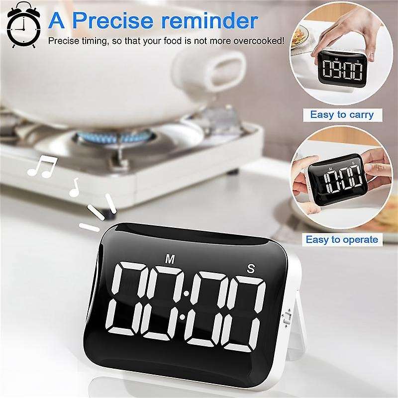 Digital Kitchen Timer - Magnetic Countdown Count Up Timer
