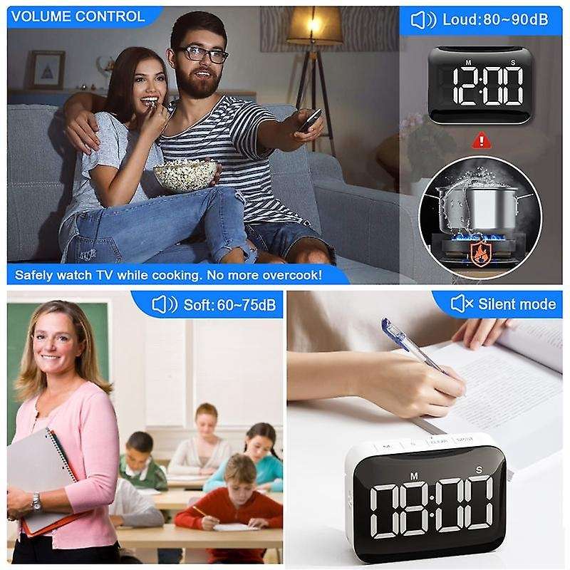 Digital Kitchen Timer - Magnetic Countdown Count Up Timer