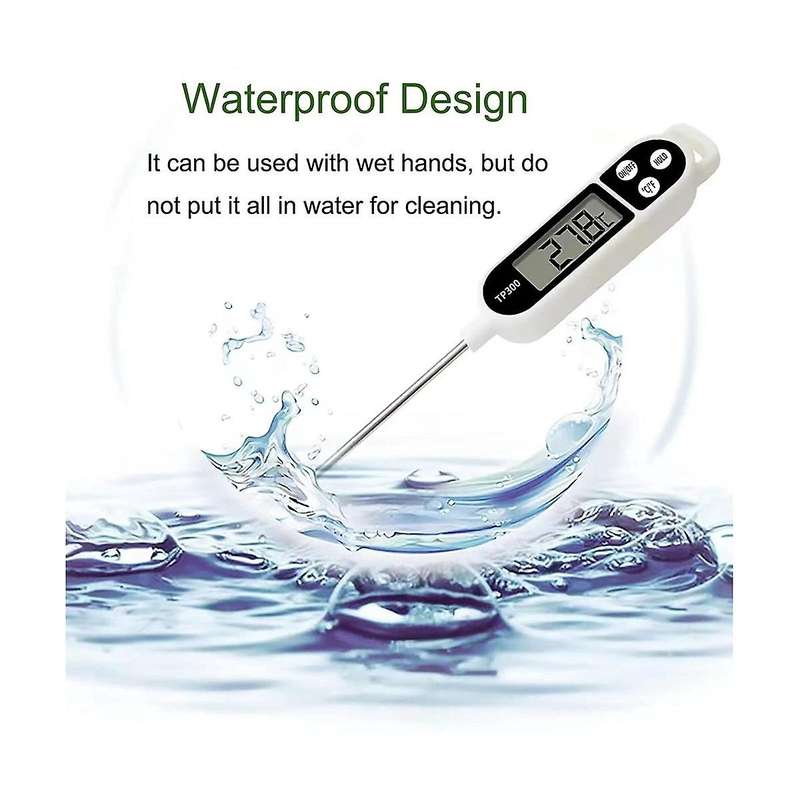 Digital Instant Read Meat Thermometer with Long Probe for Bbq Oil Deep Frying, Coffee,kitchen Bakin