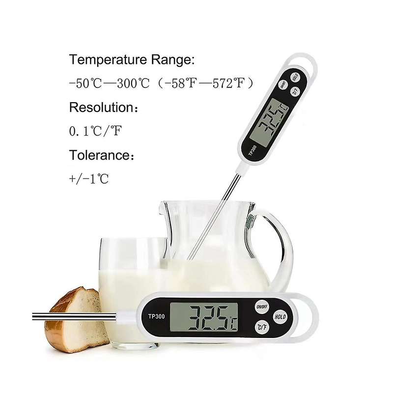 Digital Instant Read Meat Thermometer with Long Probe for Bbq Oil Deep Frying, Coffee,kitchen Bakin