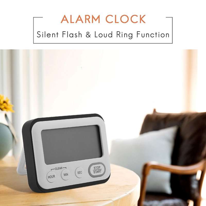 Digital Kitchen Countdown Timer: Teachers Classroom Counter Large LCD Loud Magnetic Clip Kids Simpl