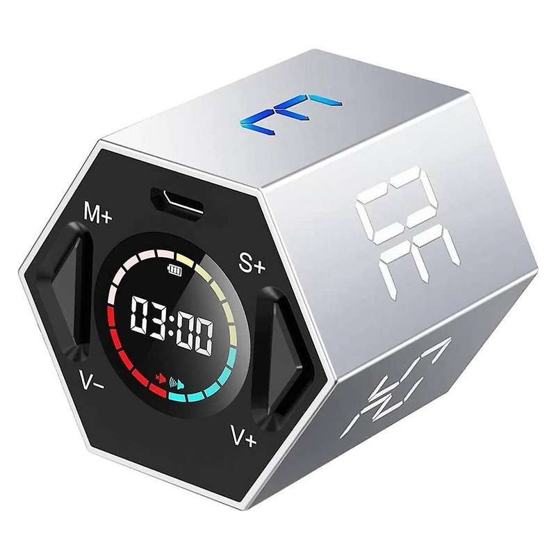Digital Kitchen Timer for Cooking, Classroom for Kids Visual Countdown Timer Clock with Rechargeable
