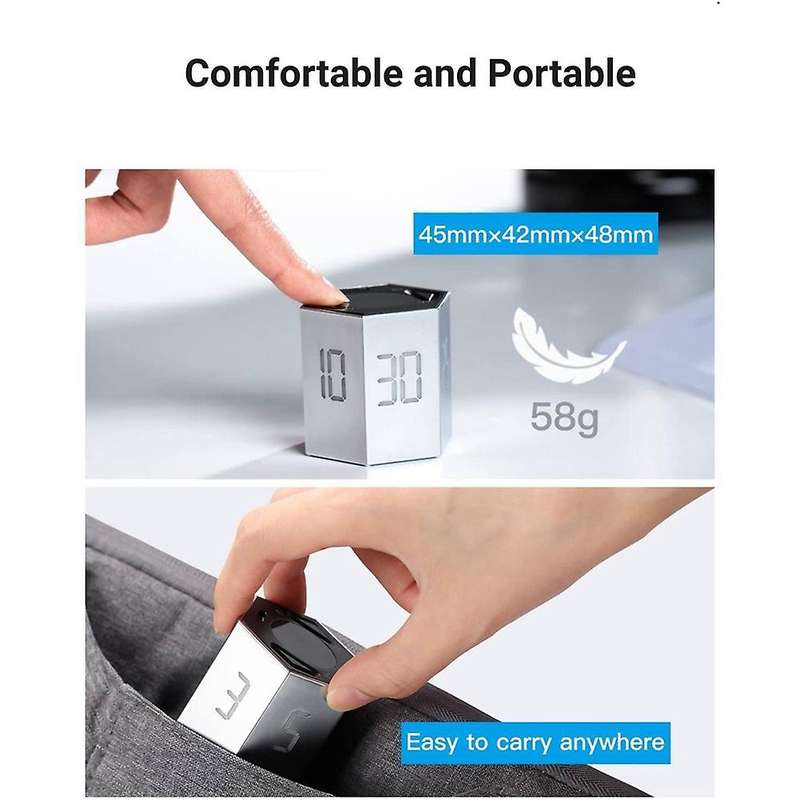 Digital Kitchen Timer for Cooking, Classroom for Kids Visual Countdown Timer Clock with Rechargeable
