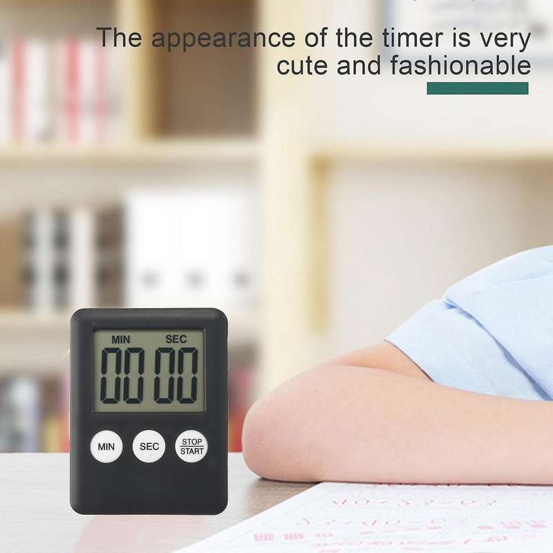 Digital Kitchen Timer 4 Pieces Kitchen Alarm Clock with Alarm Short Timer Magnetic Egg Timer Kitche