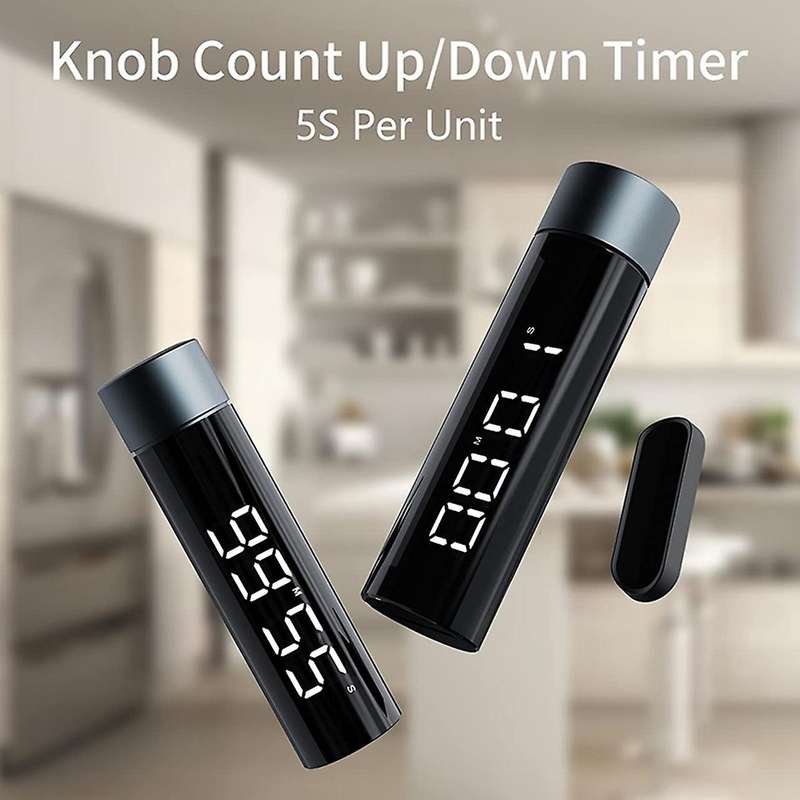Digital Kitchen Timer,Kitchen Alarm Clock,Timer,Egg Timer with Rotary Knob Setting,for Cooking,Bakin