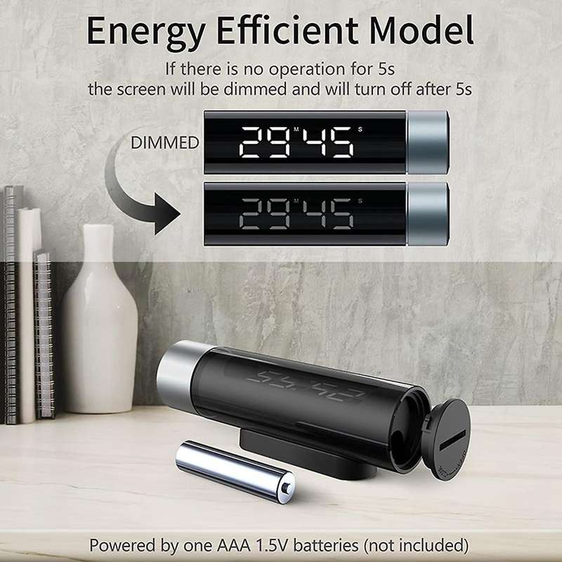 Digital Kitchen Timer,Kitchen Alarm Clock,Timer,Egg Timer with Rotary Knob Setting,for Cooking,Bakin