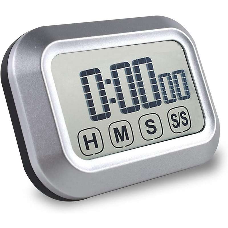 Digital Kitchen Timer Press Screen for Cooking,Magnetic Countdown Count Up Timer,LED Display Large D