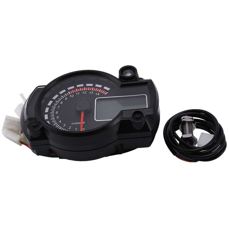 Digital Light LCD Digital Gauge Speedometer Tachometer Odometer for Dirt Bike Modified Off-Road