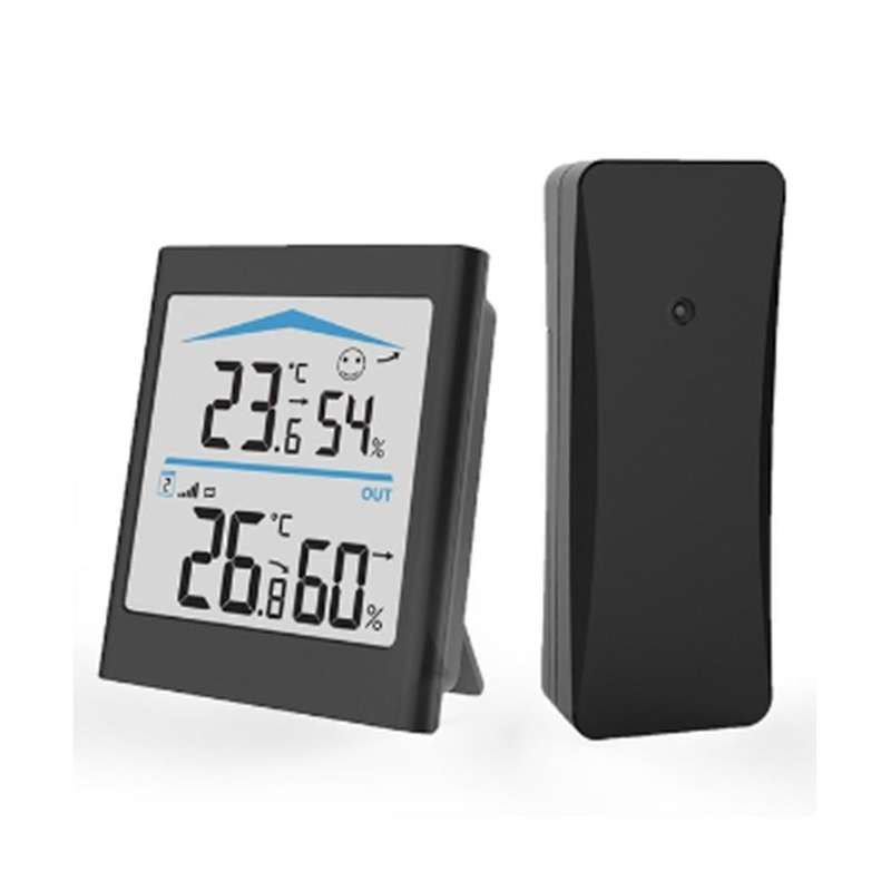 Digital Lcd Weather Station Indoor Outdoor Trend Hygrometer Thermometer Wireless Remote Sensor Moti