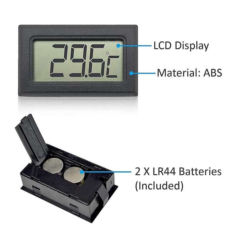 Digital LCD Thermometer -50C - +110C Temperature Monitor with 1M NTC Probe for Fridge, Freezer, F