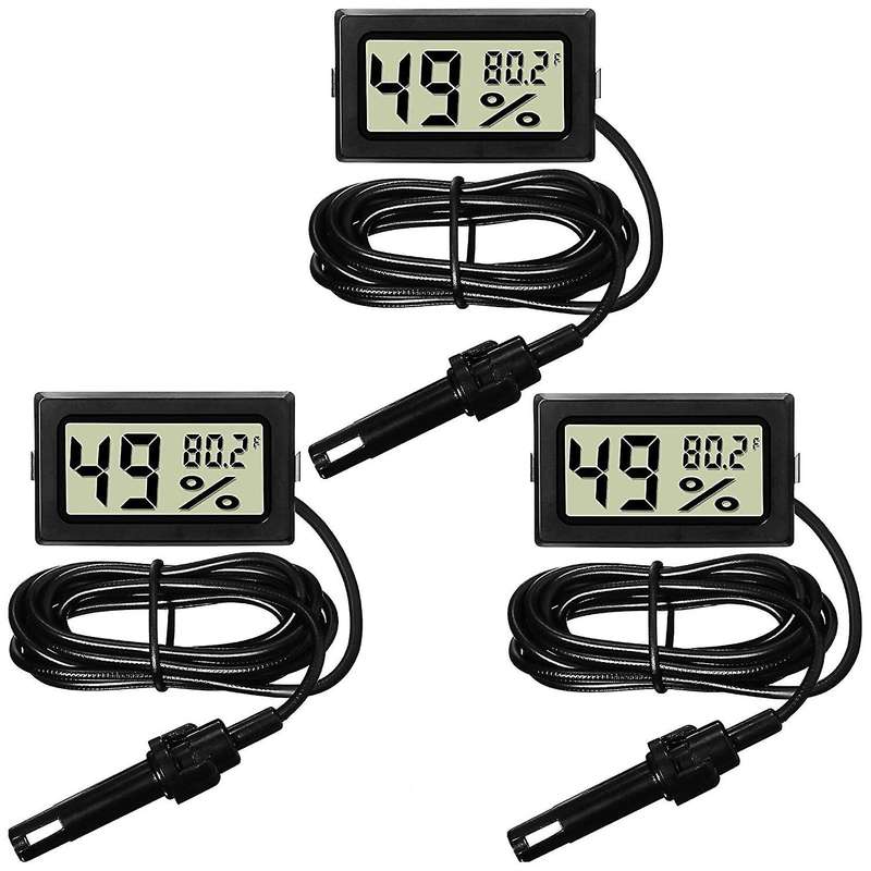 Digital Thermometer Hygrometer with Probe Indoor Temperature Humidity Meter Hygrometer Gauge for In